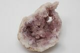 Beautiful, Pink Amethyst Geode Section - Argentina #195339-1